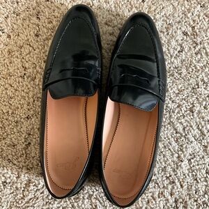 J. Crew Classic Black Leather Loafers